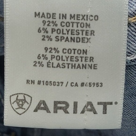 Ariat Jeans Women 31R R.E.A.L. Mid Rise Whipstitch Boot Ocean Western 10014022 - Picture 11 of 13